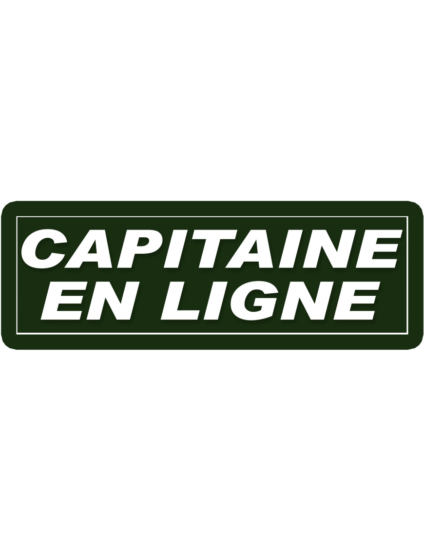 capitaine en ligne - 29,5x10,5cm - Sticker/autocollant