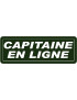 capitaine en ligne - 29,5x10,5cm - Sticker/autocollant