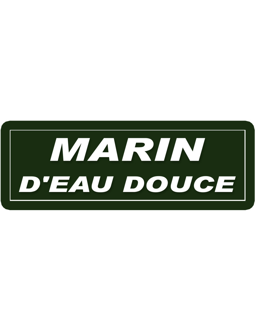 marin d'eau douce - 29,5x10,5cm - Sticker/autocollant