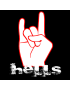 Hells main (15x15cm) - Sticker/autocollant