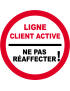 Ligne client active - 5x5cm - Sticker/autocollant