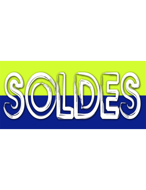 SOLDES V4 - 30x14cm - Sticker/autocollant