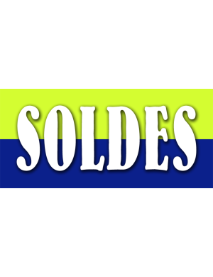 SOLDES V6 - 30x14cm - Sticker/autocollant