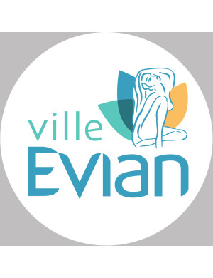 Evian (10x10cm) - Sticker/autocollant