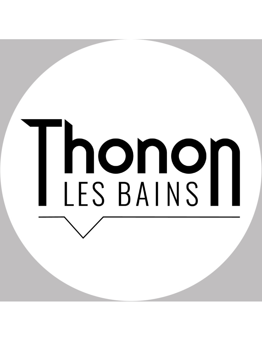 Thonon-les-Bains (10x10cm) - Sticker/autocollant