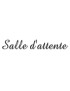 Salle d'attente A (28x7cm) - Sticker/autocollant