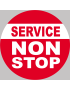 Service non stop - 5cm - Sticker/autocollant
