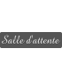 Salle d'attente B (28x7cm) - Sticker/autocollant