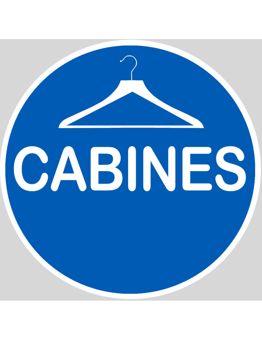 Cabine - 20x20cm - Sticker/autocollant