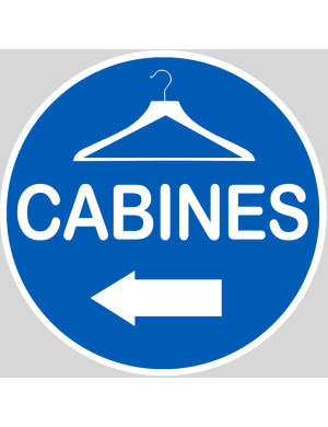 Cabine à gauche - 15x15cm - Sticker/autocollant