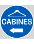 Cabine à gauche - 10x10cm - Sticker/autocollant