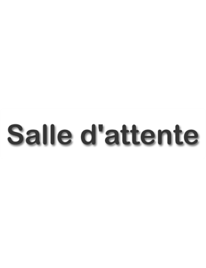 Salle d'attente D - (28x7cm) - Sticker/autocollant