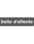 Salle d'attente F (28x7cm) - Sticker/autocollant