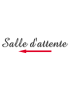 Salle d'attente direction gauche A (28x8cm) - Sticker/autocollant