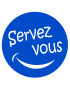 Servez-vous - 10x10cm - Sticker/autocollant