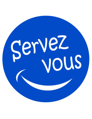 Servez-vous - 5x5cm - Sticker/autocollant