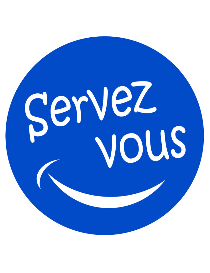 Servez-vous - 5x5cm - Sticker/autocollant