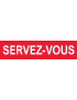 Servez-vous - 29x7cm - Sticker/autocollant