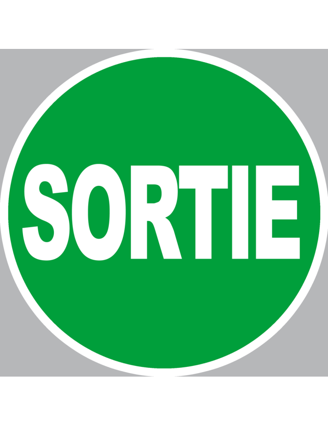 Sortie rond (15x15cm) - Sticker/autocollant