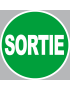 Sortie rond (15x15cm) - Sticker/autocollant