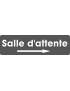 Salle d'attente direction droite F (28x8cm) - Sticker/autocollant
