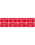 Ne pas toucher - 8fois 6x3 cm - Sticker/autocollant