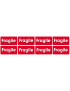 Fragile - 8fois 6x3cm - Sticker/autocollant