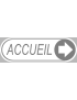 Accueil blanc directionnel droite (29x9cm) - Sticker/autocollant