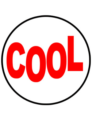 COOL - 15cm - Sticker/autocollant