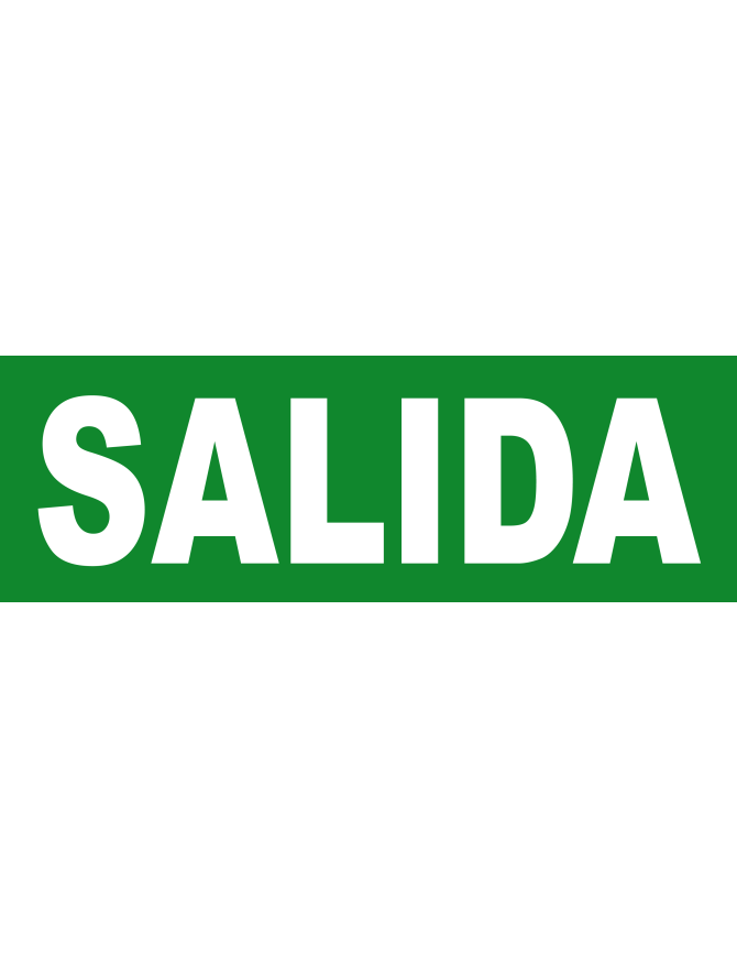 SALIDA - 30X10cm - Sticker/autocollant