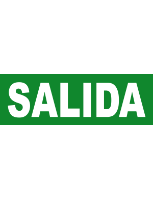 SALIDA - 20X6.5cm - Sticker/autocollant