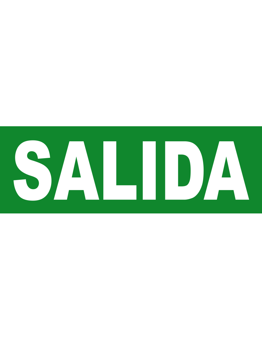 SALIDA - 20X6.5cm - Sticker/autocollant