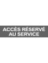 Accès réservé au service gris (15x3.5cm) - Sticker/autocollant