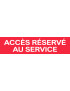 Accès réservé au service rouge (15x3.5cm) - Sticker/autocollant