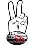 salut de motard breton 56 (10x4,8cm) - Sticker/autocollant