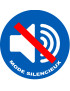 Mode silencieux - 15x15cm - Sticker/autocollant