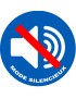 Mode silencieux - 10x10cm - Sticker/autocollant