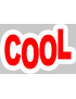 cool - 15x9.5cm - Sticker/autocollant