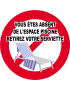Vous êtes absent retirez serviette - 5x5cm - Sticker/autocollant