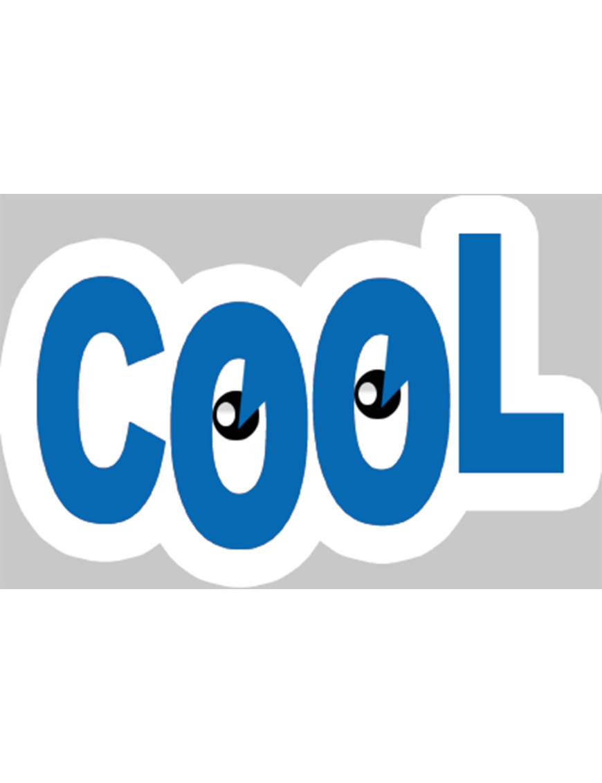 yeux cool - 15x9.5cm - Sticker/autocollant