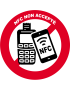 Paiement FCN non accepté - 20x20cm - Sticker/autocollant