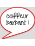 Coiffeur barbant - 15x13.5cm - sticker/autocollant