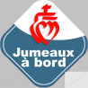 Autocollants : jumeaux à bord vendeen