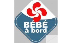 bébé à bord Basque - 10cm - Sticker/autocollant