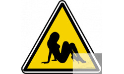 Autocollant : Panneau de danger sexy 5/sticker