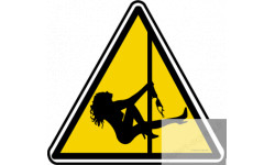Autocollant : Panneau de danger sexy 13/sticker