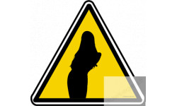 Autocollant : Panneau de danger sexy 39/sticker