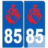 numero immatriculation 85 rouge (Vendée)