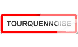 Autocollant : Tourquennois et Tourquennoise - 15x4cm/sticker