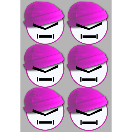 Stickers / autocollants bonnet rose
